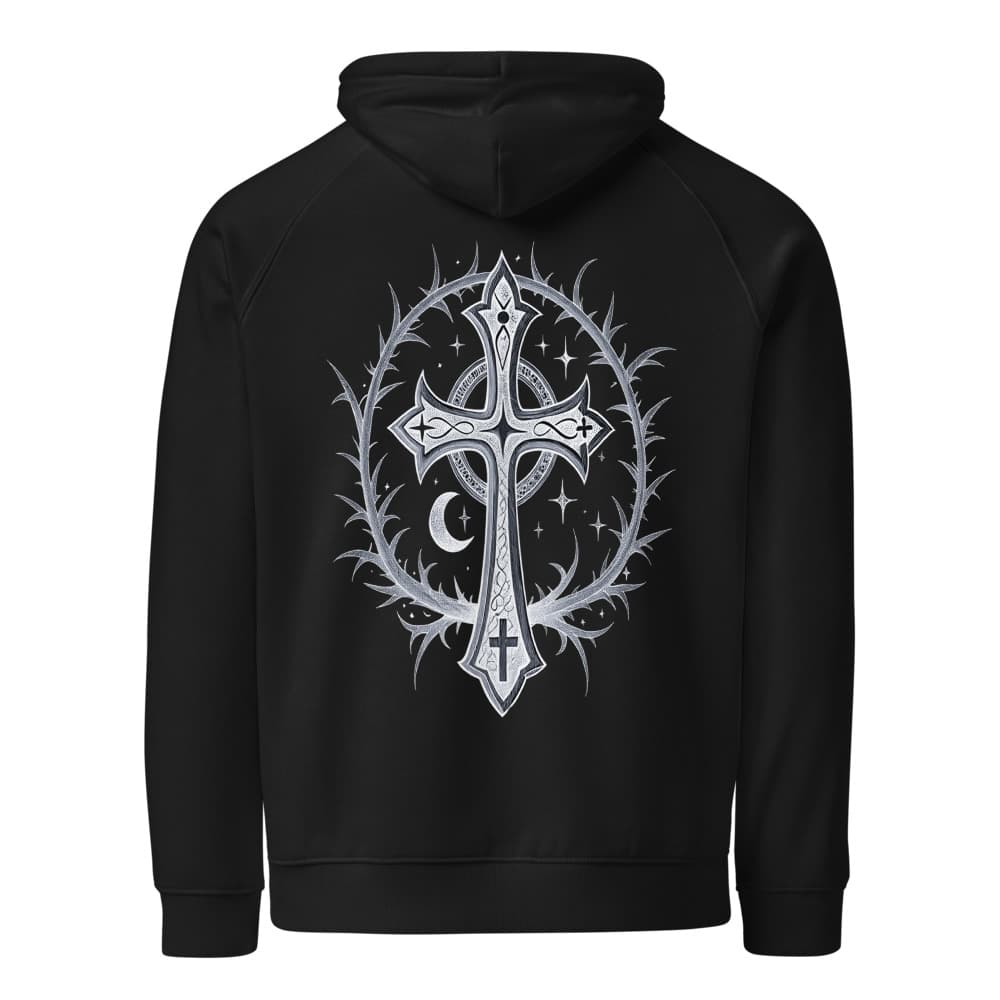 Drift × Tribal Cross — Black Hoodie
