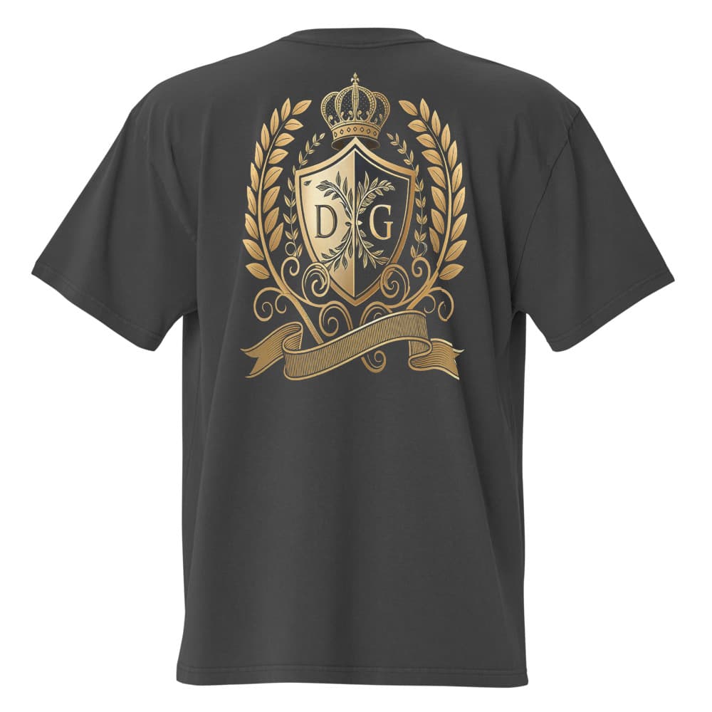 Drift × DG Crest — Faded Black Oversized Tee