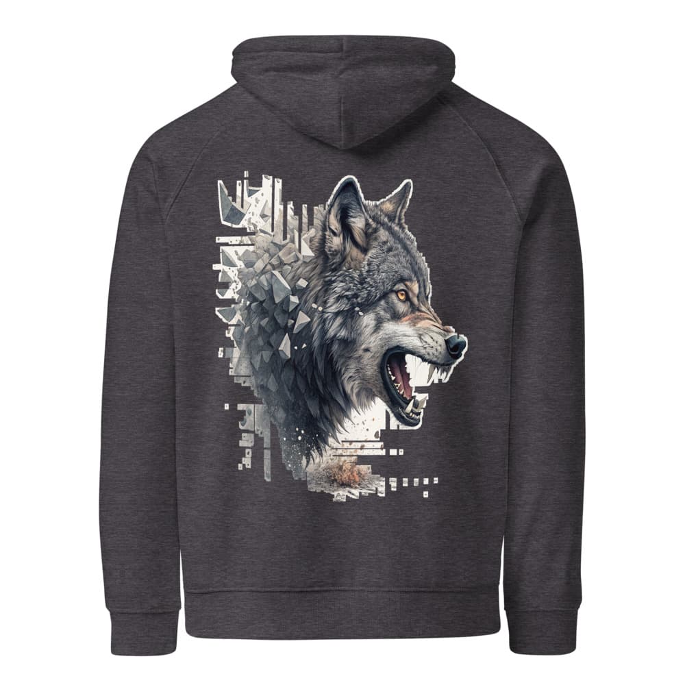 Drift × Alpha — Charcoal Melange Pullover Hoodie