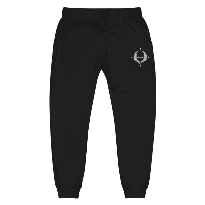 Drift Greed Crest Fleece Joggers — Embroidered Sweatpants